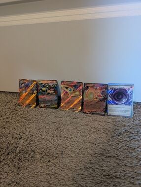 5 ex Pokemon cards in excellent condition